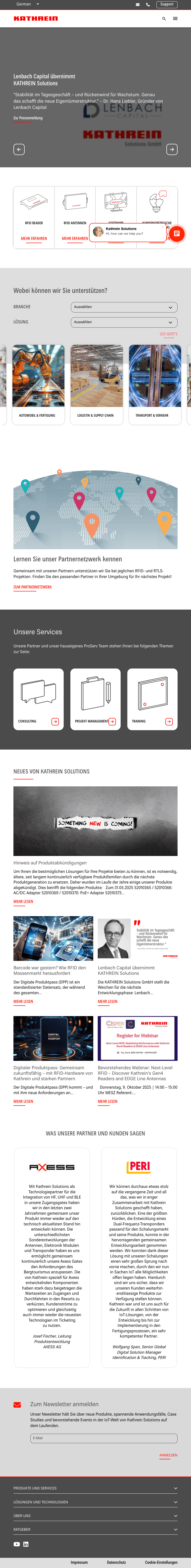 KATHREIN Solutions — Tablet